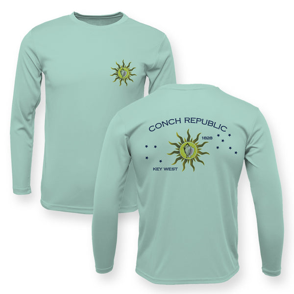 Conch Republic Flag High Performance Long Sleeve UPF 50+