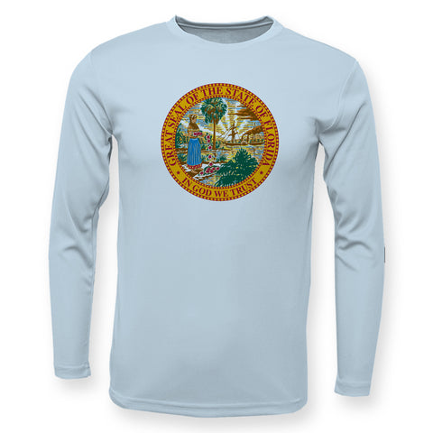 Florida Flag Seal High Performance Long Sleeve UPF 50+