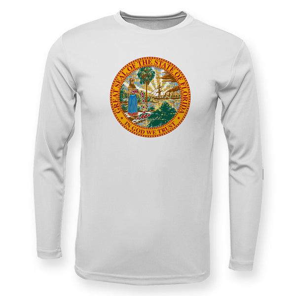 Florida Flag Seal High Performance Long Sleeve UPF 50+