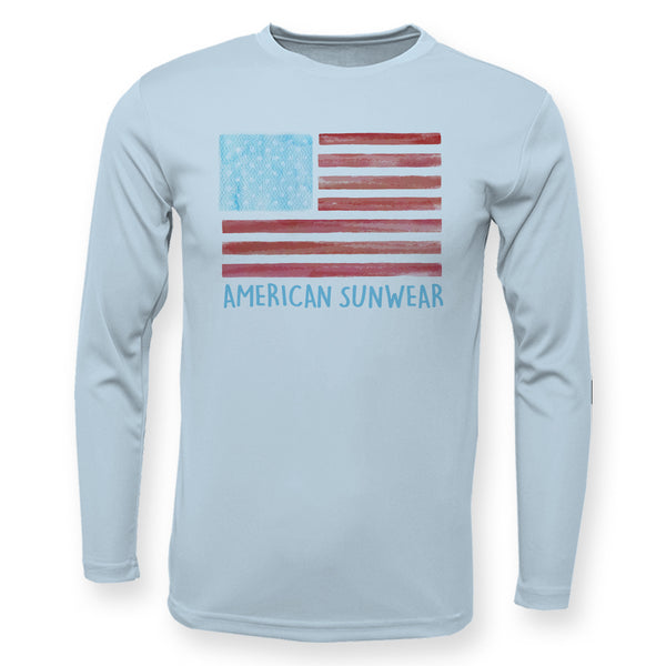 USA Flag High Performance Long Sleeve UPF 50+