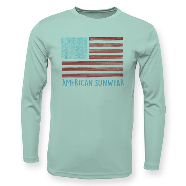 USA Flag High Performance Long Sleeve UPF 50+