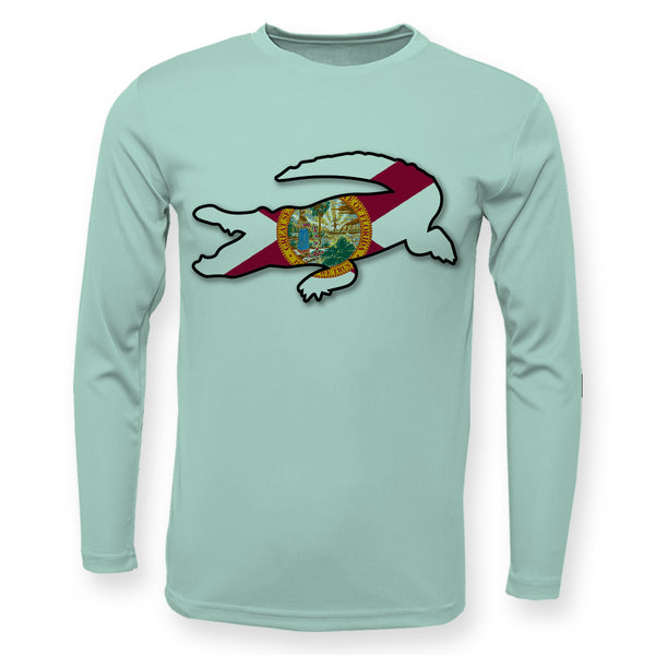 Florida Flag Gator High Performance Long Sleeve UPF 50+