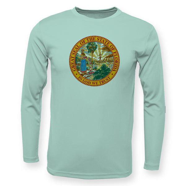 Florida Flag Seal High Performance Long Sleeve UPF 50+