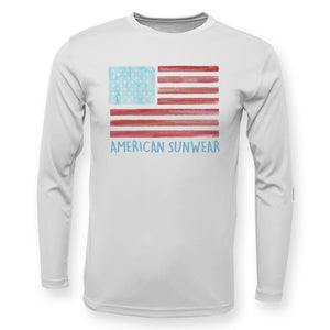 USA Flag High Performance Long Sleeve UPF 50+