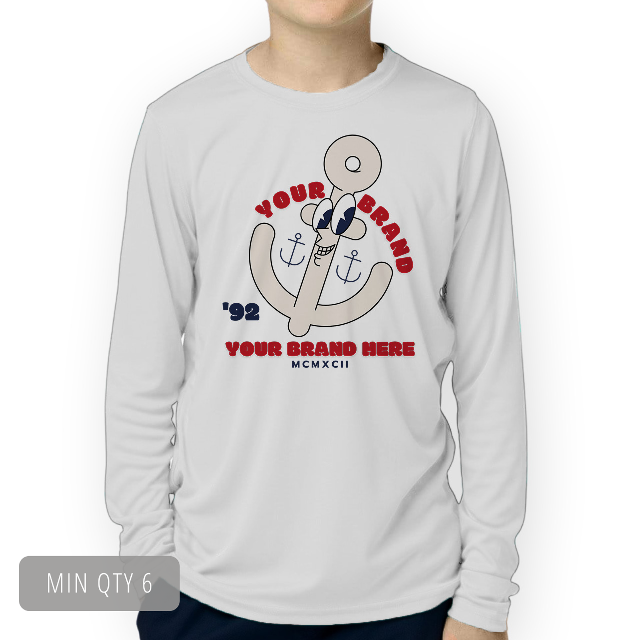 Custom Youth High Performance Long Sleeve UPF 50+