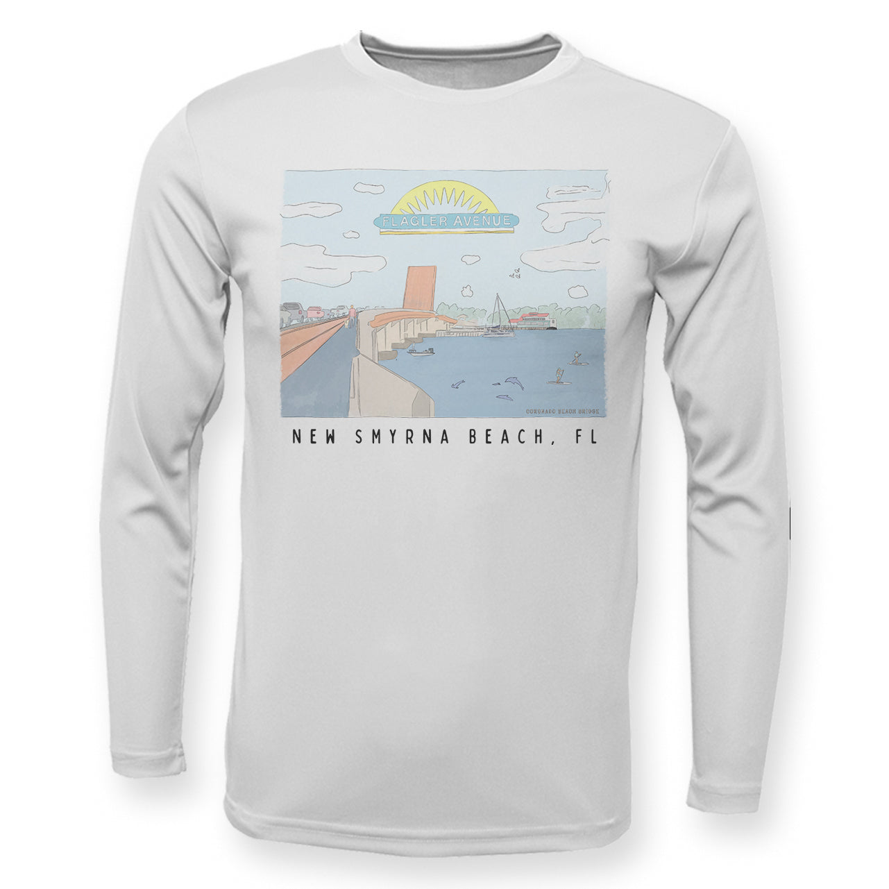 New Smyrna Beach Men's Surf 2-Sided T-Shirt Souvenir Gift – My